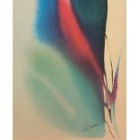 After Paul Jenkins (American, 1923-2012), four abstract lithographs, each 36 x 27cm