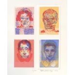 Sir Eduardo Paolozzi CBE (1924-2005), four silkscreen prints in colour, signed and dated 1996