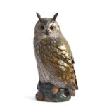 A large Royal Copenhagen model of a long eared owl, number 1331, marked to base, 37cm high