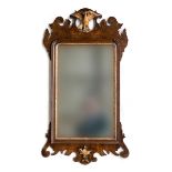 A parcel gilt hoho bird mirror, 93cm high