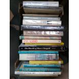 A mixed box of art books to include Picasso, Scottish art, Chagall, folk art, art since mid century,
