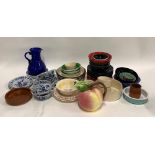 A mixed lot of ceramics to include Emma Bridgewater, Copeland Spode blue bowpot, Ulster ceramics,