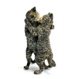 After Bergmann, an Austrian cold painted bronze figure of two kissing cats, 6.5cmH