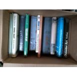 Two boxes of art books to include surrealism, post impressionism, British watercolour artists,