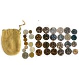 A mixed lot of Victorian one penny coins 1872, 1889, 1896 etc, along with others including half
