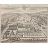 'Battsford the Seat of Richard Freeman', drawn and engraved by Johannes 'Jan' Kip, 35 x 43cm