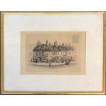 William Walter Burgess, R.E. (1856-1908), drypoint etching, Old Houses in Danvers Street, the