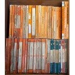 A mixed box of 45 Penguin paperbacks to include DH Lawrence, Daphne Du Maurier, Iris Murdoch, Gerald