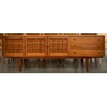 A mid century c.1960s teak sideboard by John Herbert for A. Younger, double cupboard doors to