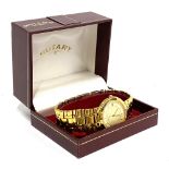 A Rotary rolled gold gents wristwatch, with date aperture, 31mmD face, boxed