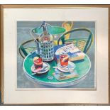 Glynn Boyd Harte (1948-2003), still life, coloured lithograph, artists proof on paper, signed in