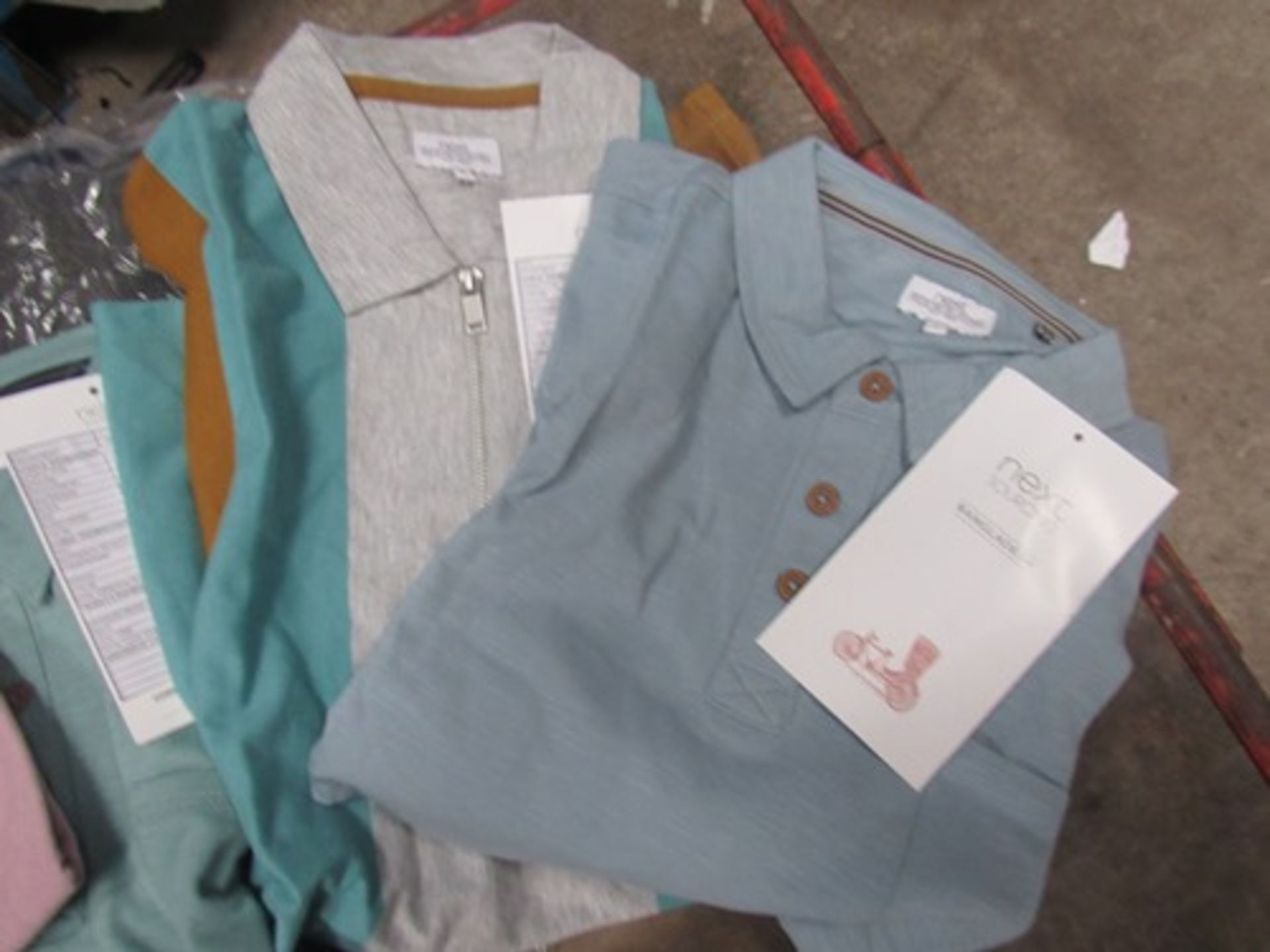 A quantity of men's Next sample clothing including jeans, and polo zip tops, all items complete, - Image 2 of 2