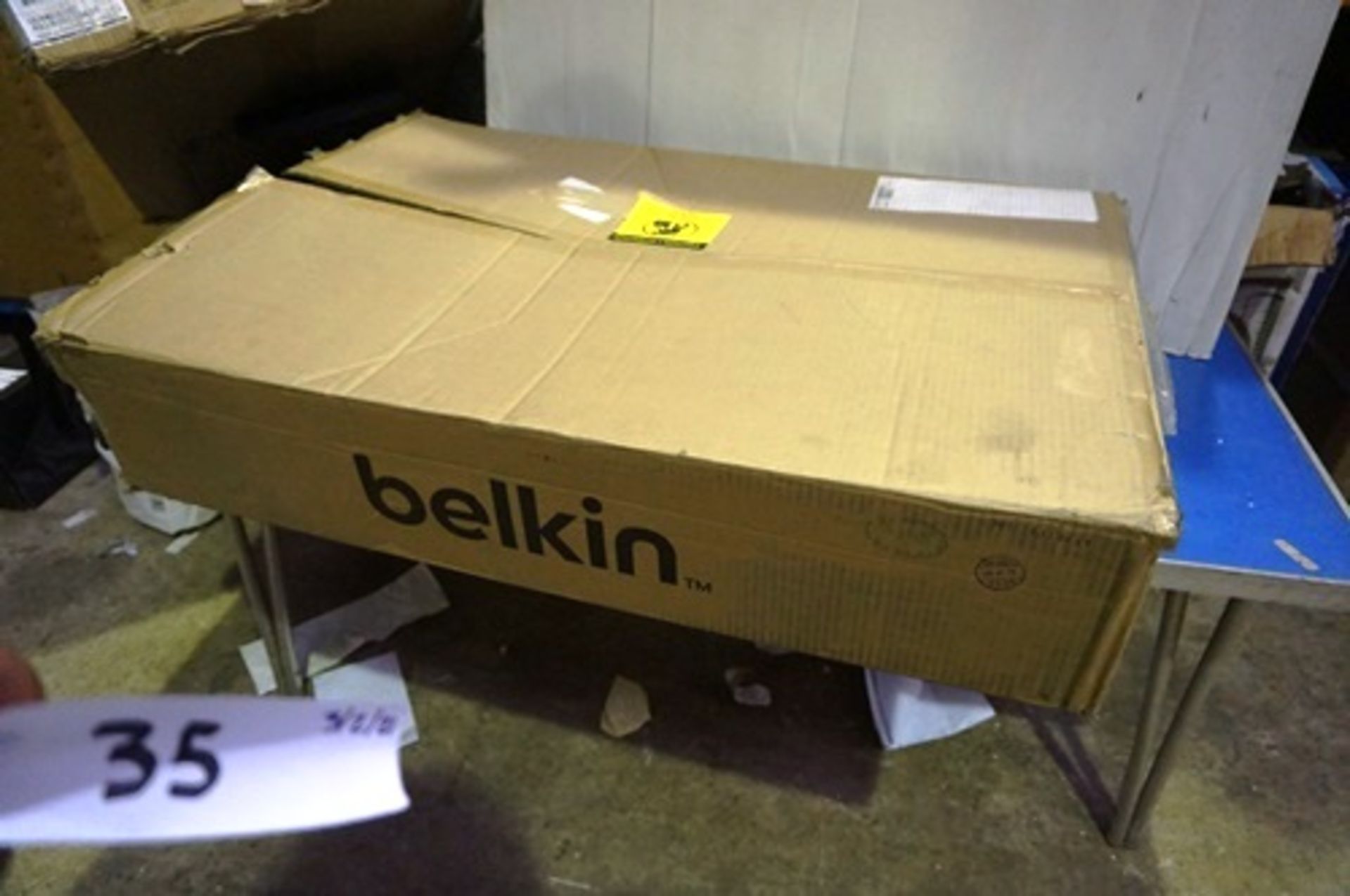 A Belkin 18.5" rack mounted computer with LCD screen, model F1DC101Vea - New in box, box open.