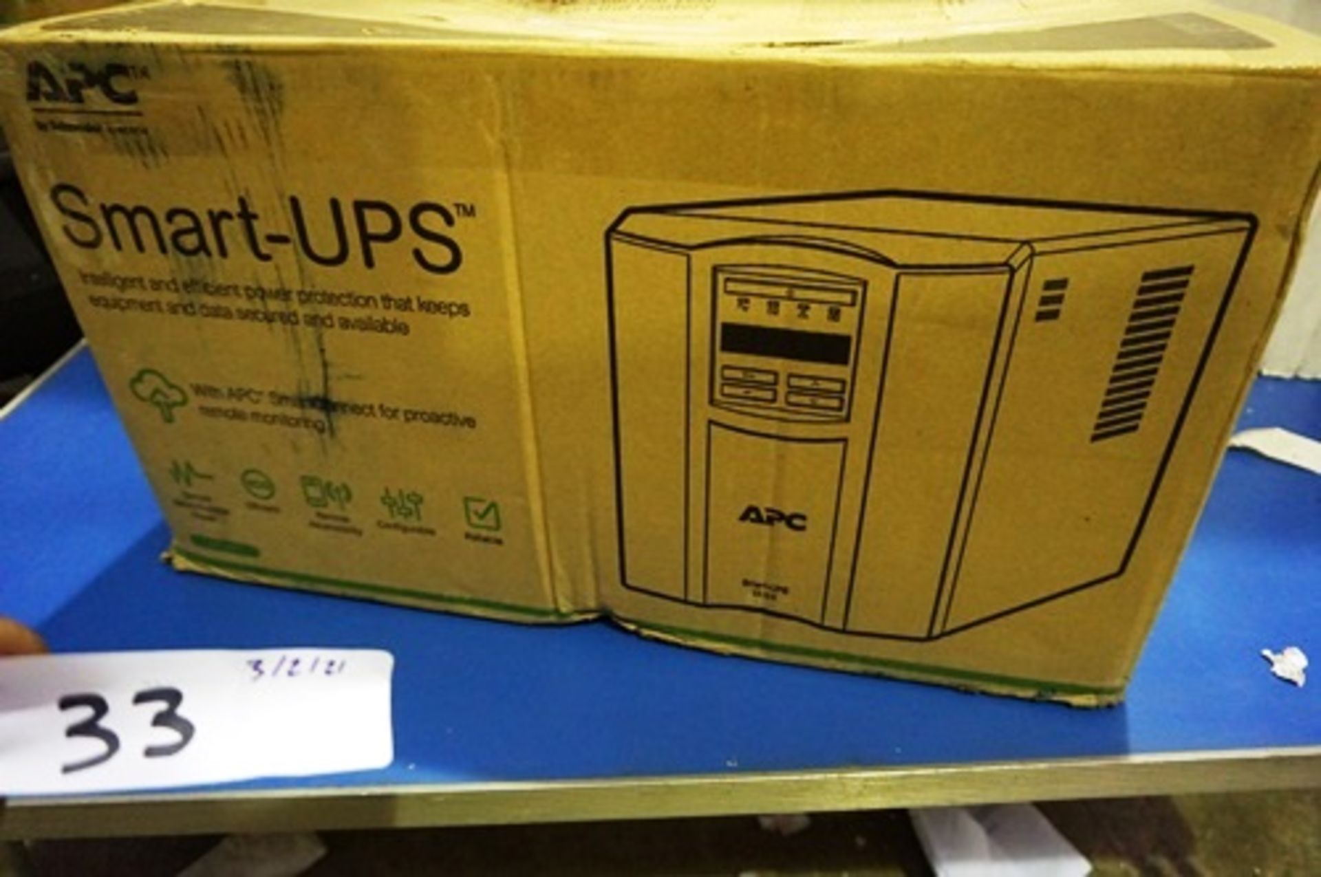 An APC smart uninterruptable power supply unit, SMT 1500, 1000 watts, model SMT1500IC - Sealed new - Image 3 of 3