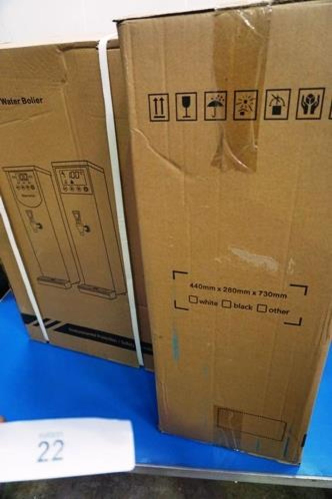 2 x commercial water boilers, size 440 x 280 x 730mm - Sealed new in box (ES7) - Image 2 of 2