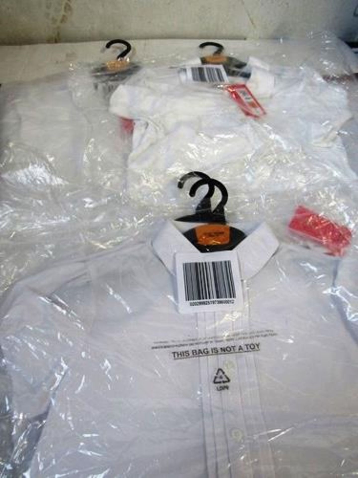 A quantity of school uniform clothing including 6 x girls M&S tops, 12 x unbranded red cardigans, - Image 2 of 3