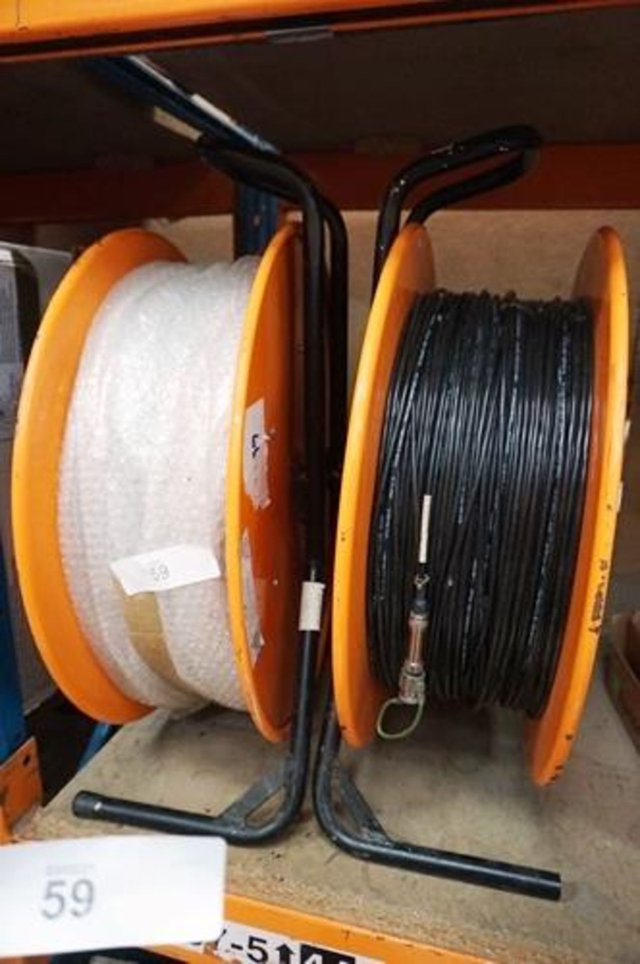 2 x large drums of Ultra Fox Plus optical corporation military fibre optic cable, Ref: D02-050C-W