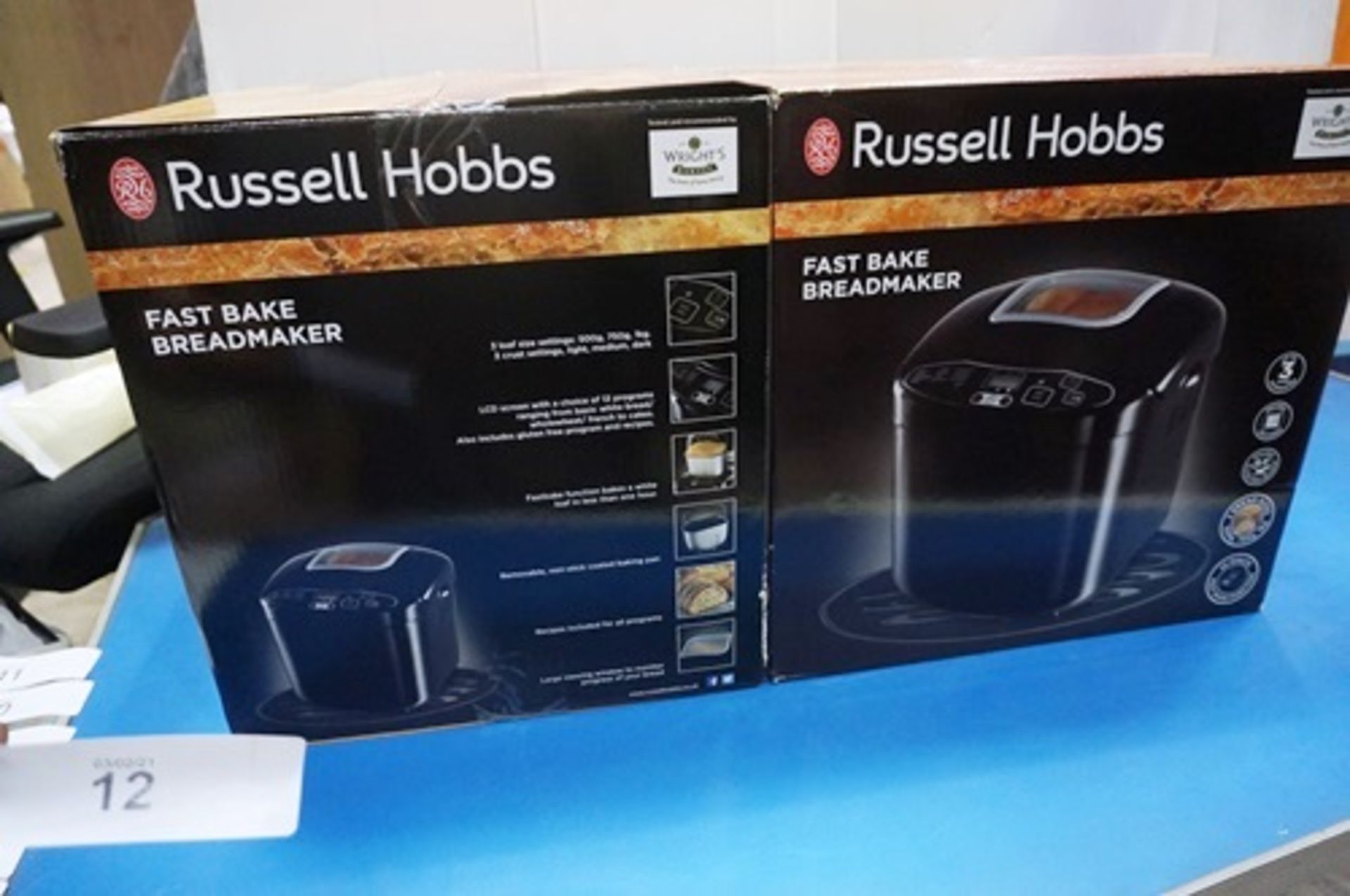 2 x Russell Hobbs Fast Bake bread makers, model 23620 - New in box (ES7)