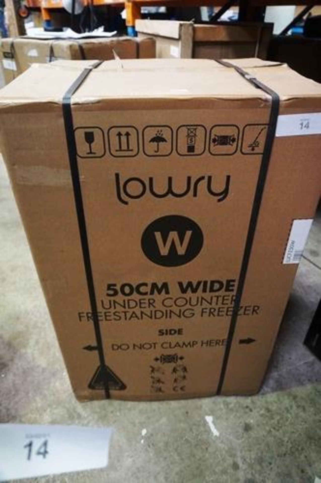 A Lowry 50cm wide under counter freezer, model LUCFZ50W - Sealed new in box (ES7)