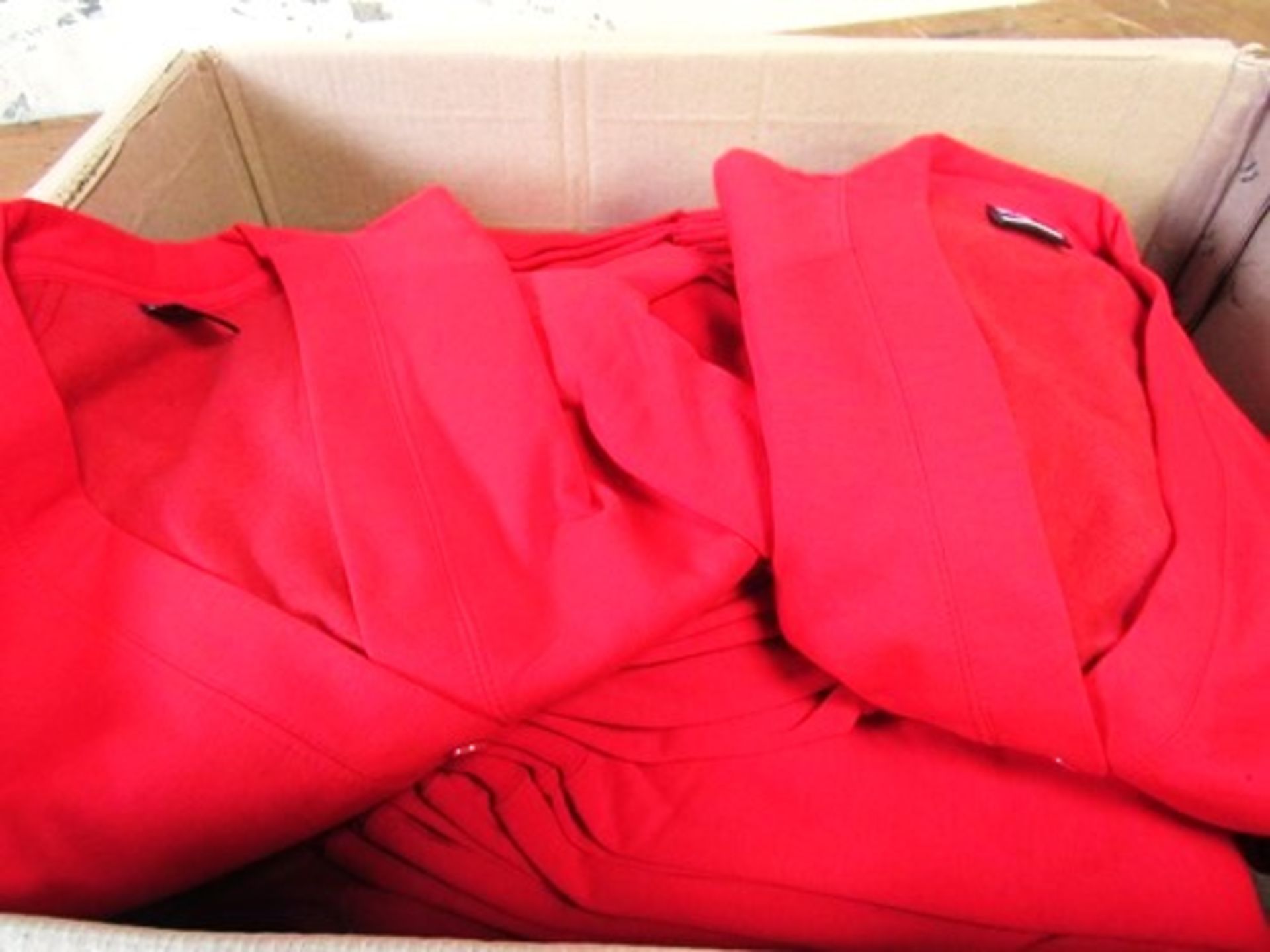 A quantity of school uniform clothing including 6 x girls M&S tops, 12 x unbranded red cardigans,