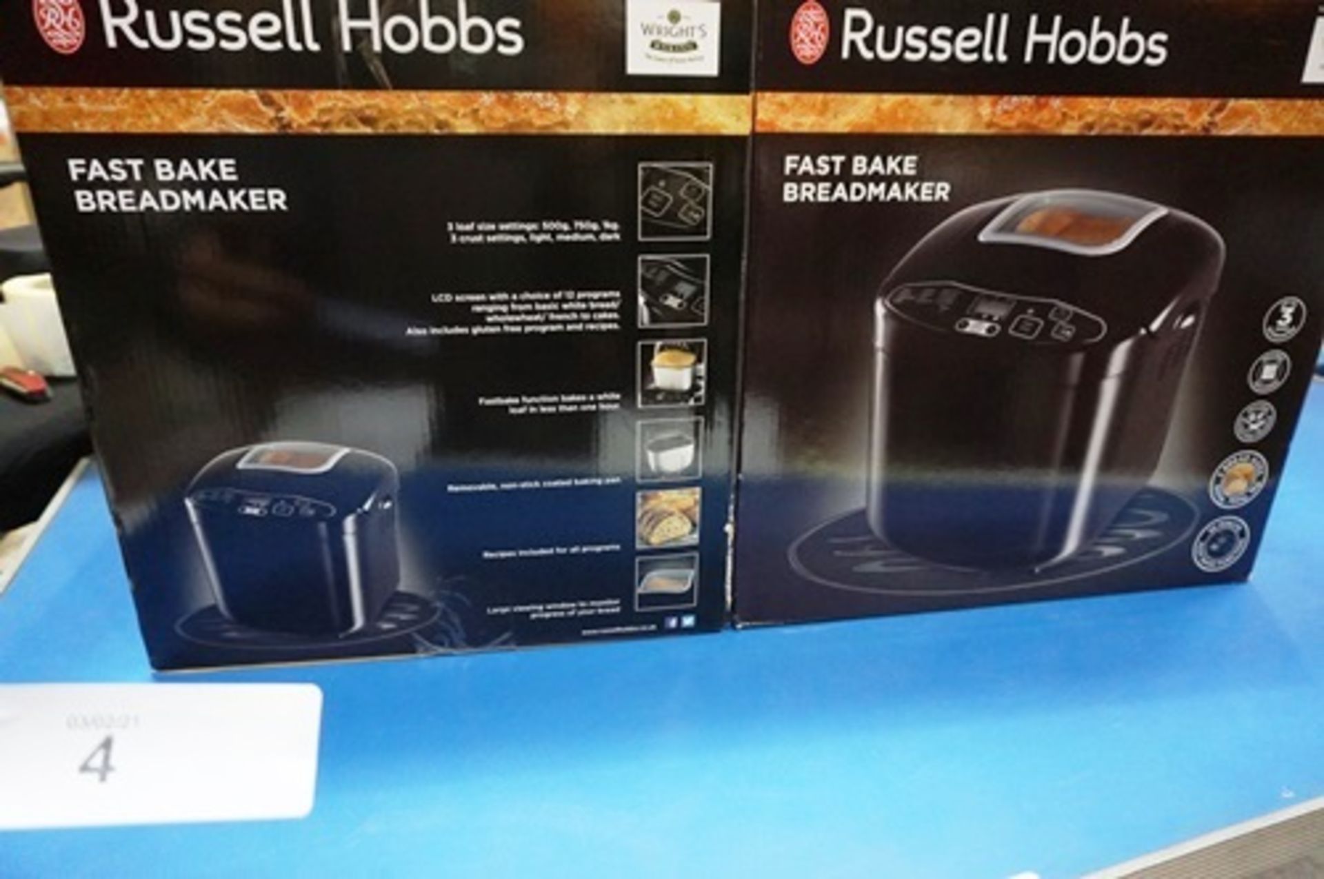 2 x Russell Hobbs Fast Bake bread makers, model 23620 - New in box (ES7) - Image 2 of 2