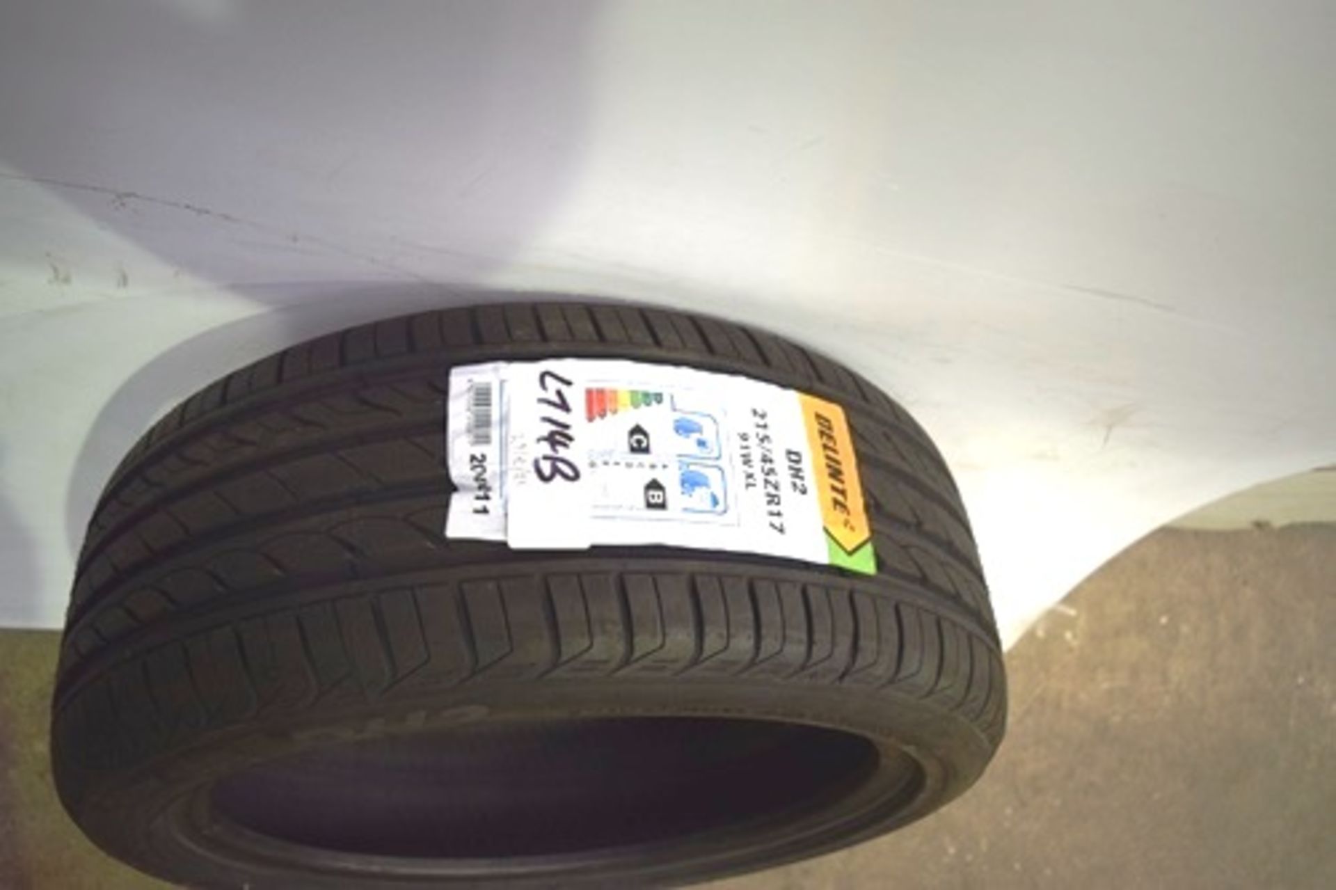 1 x Delinte DH2 tyre, size 215/45ZR17 91W XL - New with label (GS1)