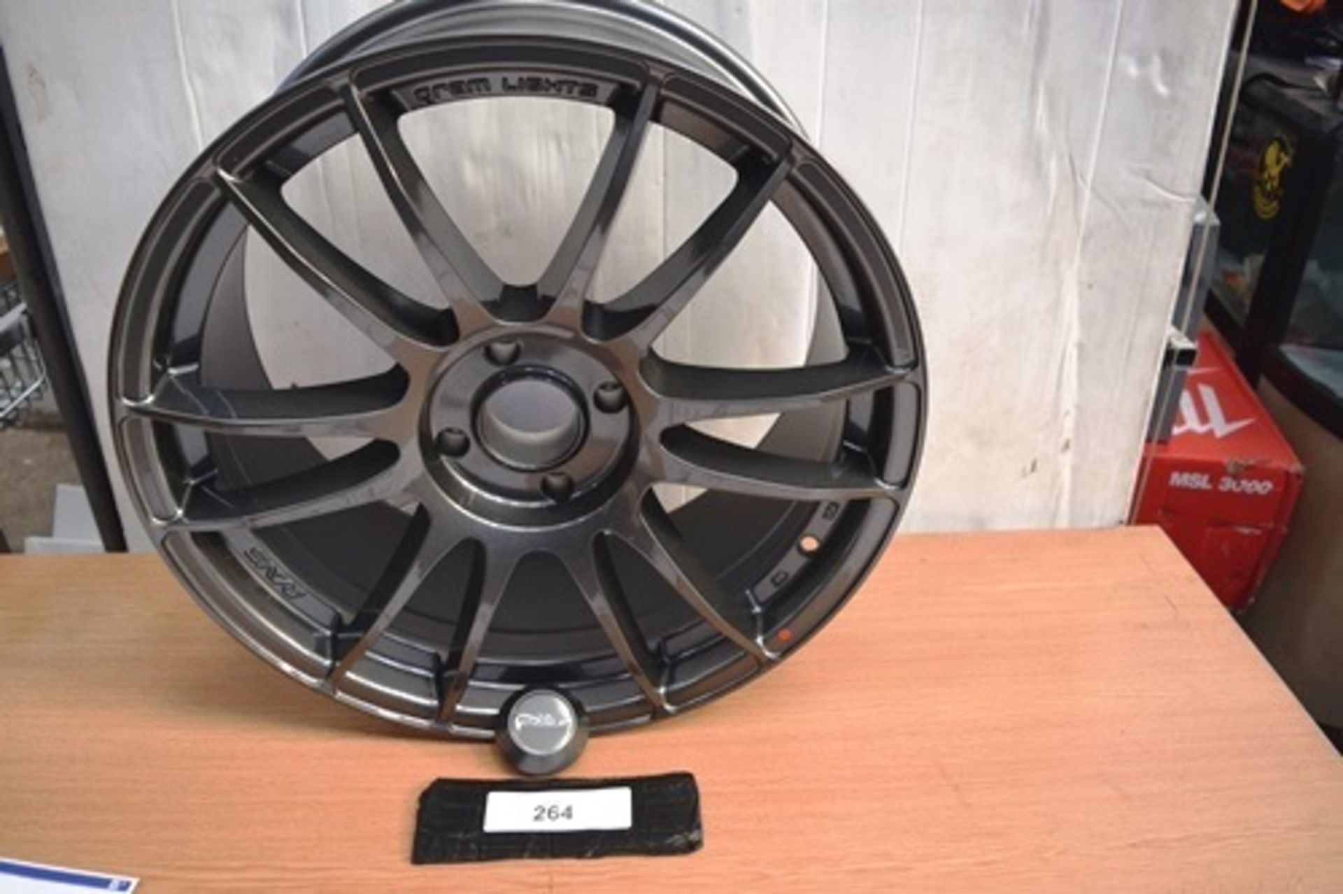 1 x Calibre GM alloy wheel, model Suzuka, Design no ML520, size 1880, ET25, H/PCD 4P/108, Drill