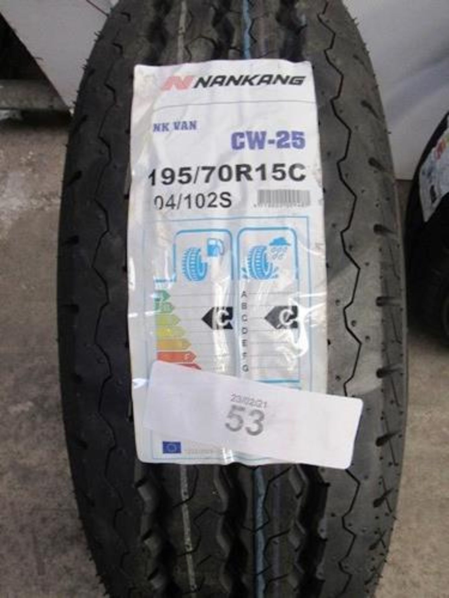 1 x Nankang 104/102S CW-25 NK van tyre, size 195/70R15C - New with label (GS3)