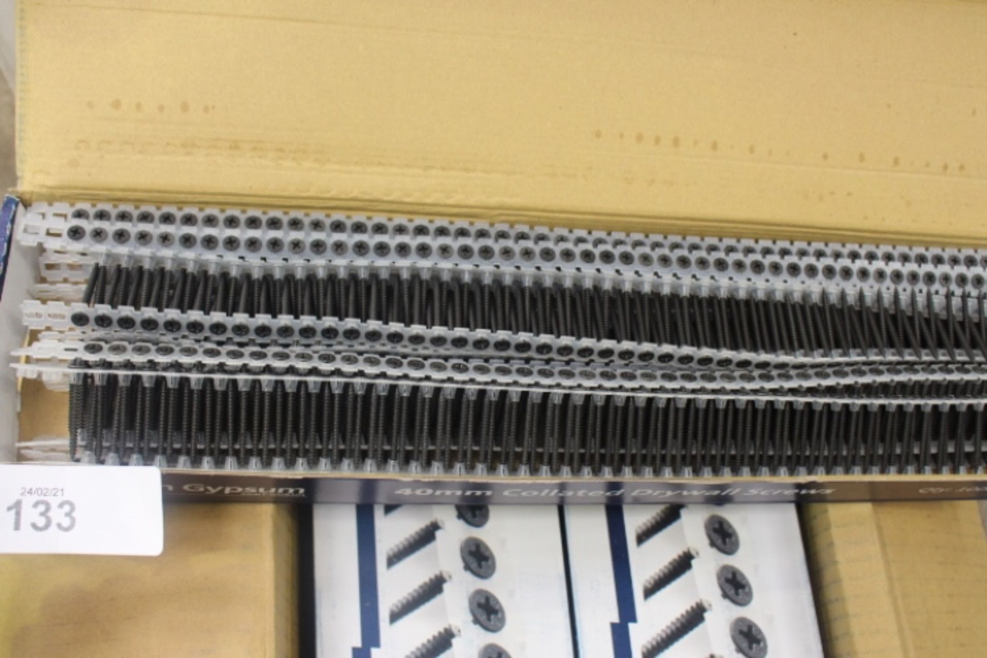 10 x boxes each containing 1000, 40mm British Gypsum collated drywall screws - New (TC7) - Image 3 of 3