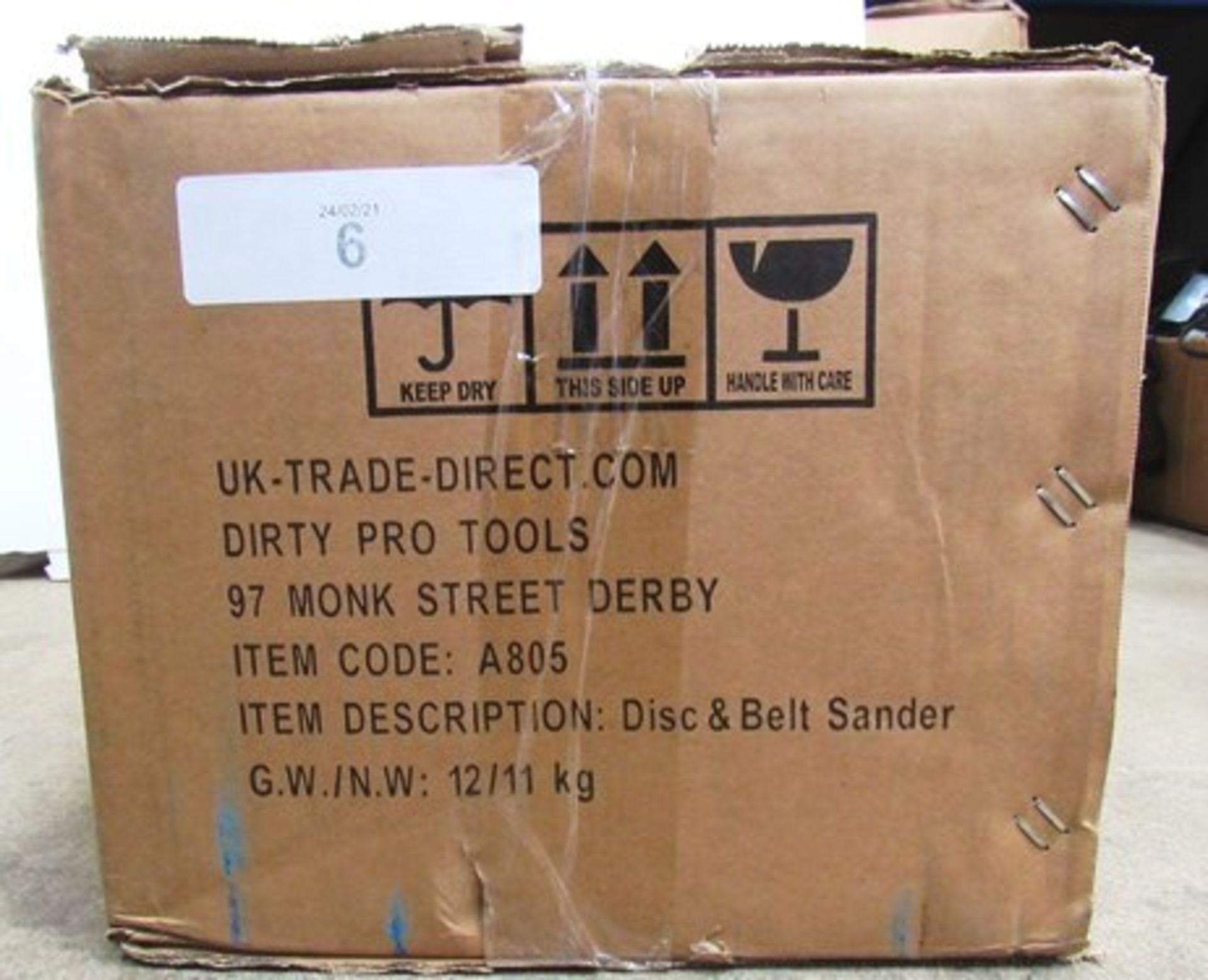 Dirty Pro Tools disc & belt sander, model A805 - Sealed new in box (TC3) - Image 2 of 2