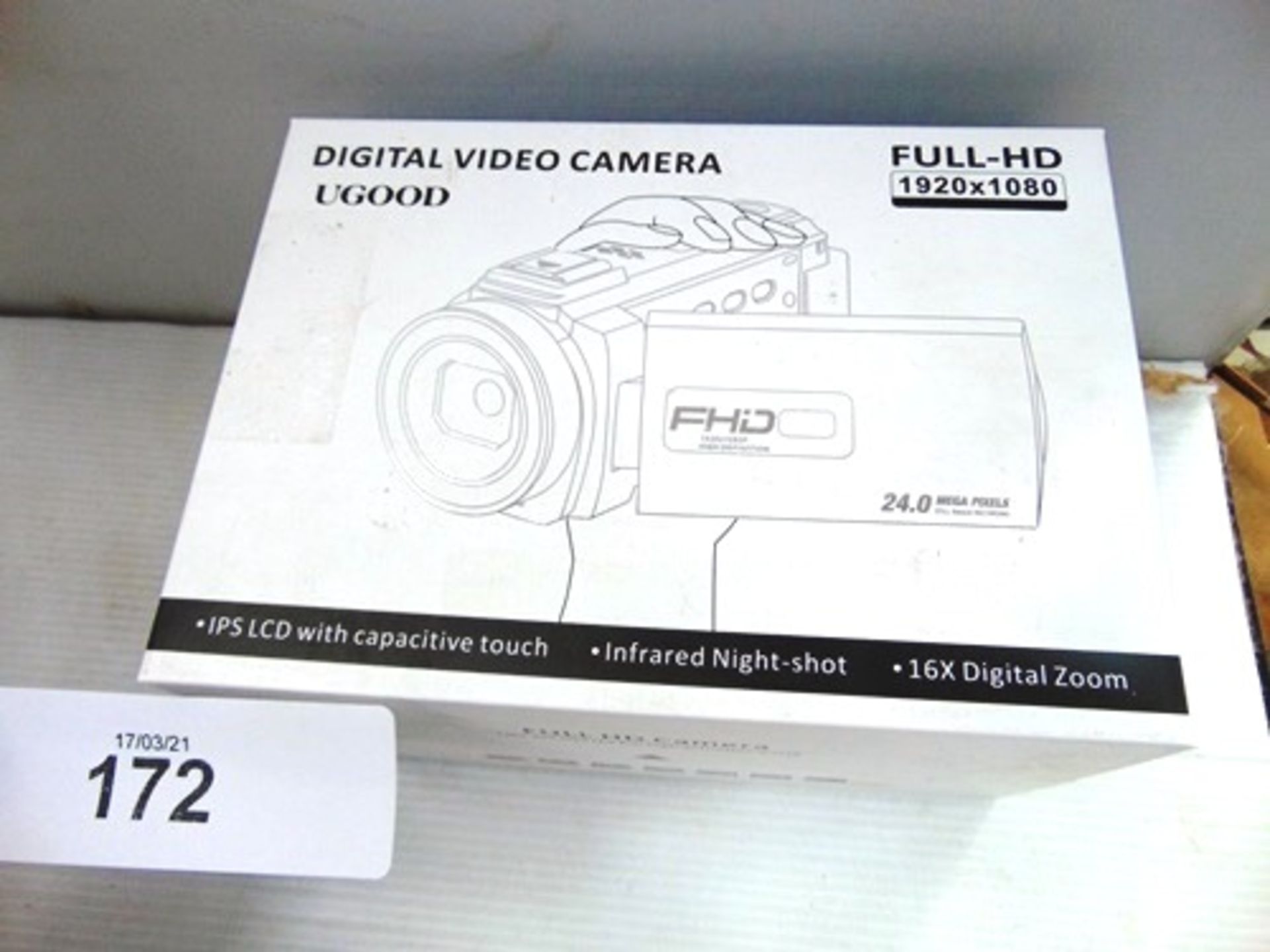 1 x UGOOD digital video camera, model HDV-2053STRM, 24 mega pixels, Full HD 1920 x 1080 - New in