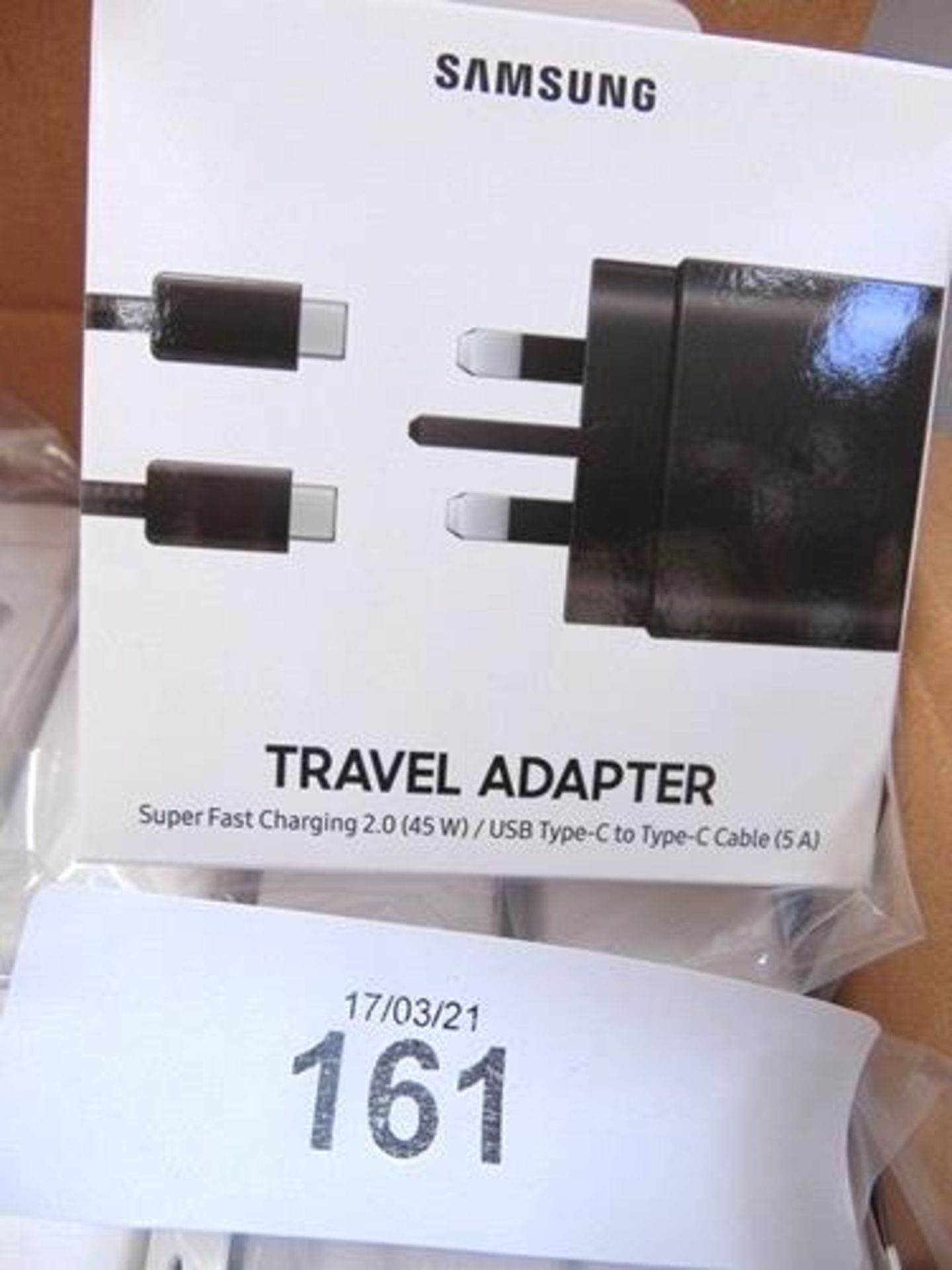 20 x Samsung travel adapters, model EP-TA845XBEGGB, 45W, 5A - Sealed new in box (C1D)