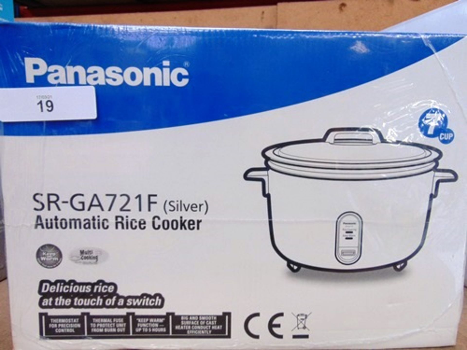 1 x Panasonic automatic rice cooker, model SR-GA721F - New (ES2)