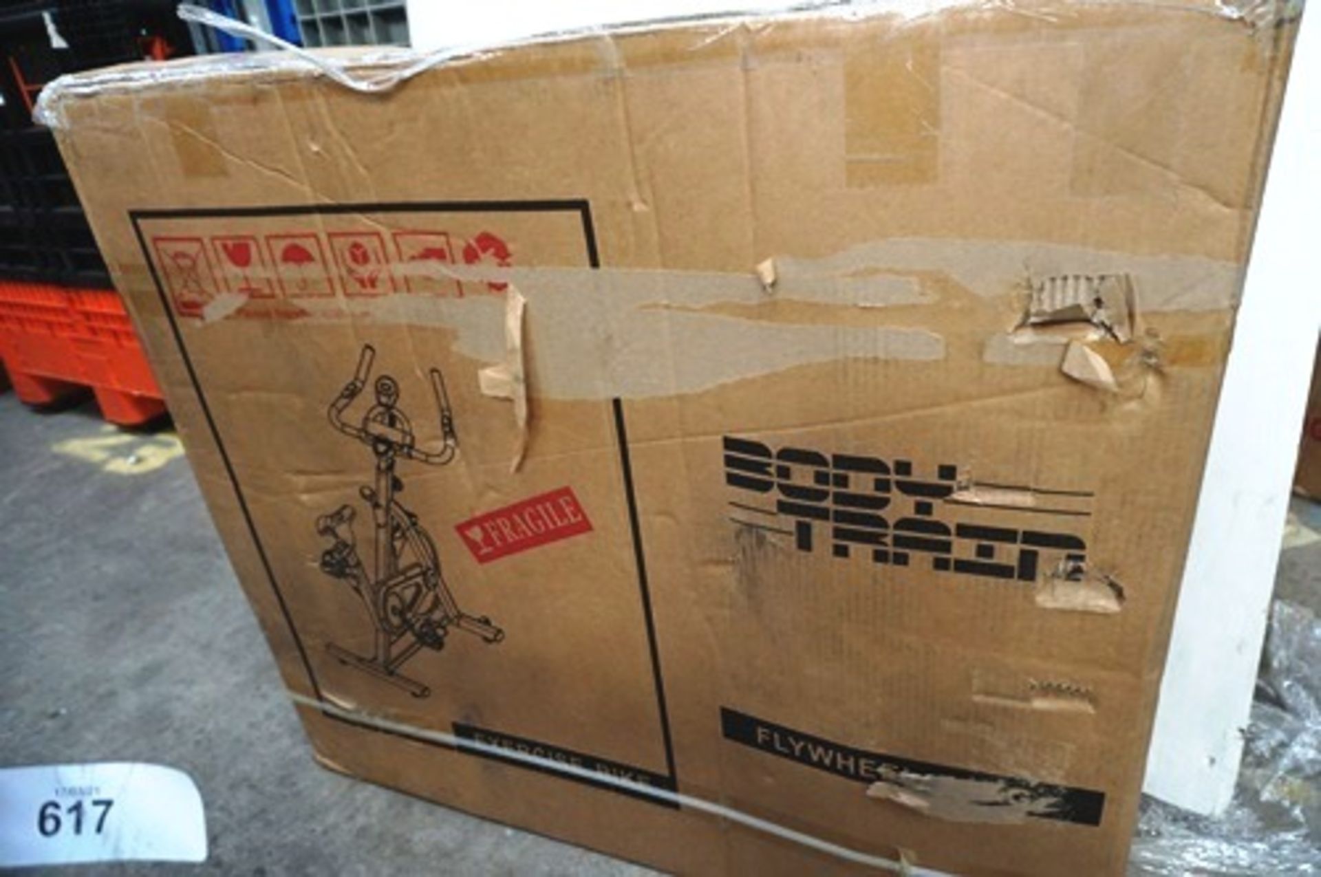 1 x Bodytrain Racer studio style exercise bike, code ES-7021 - Sealed new in box (GSF18)