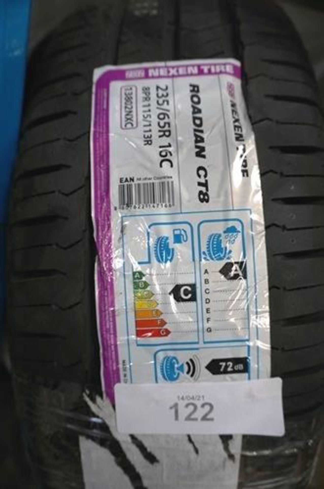 1 x Nexen Roadian CT8 8PR115/113R tyre, size 235/65R16C - New with labels (GS4)