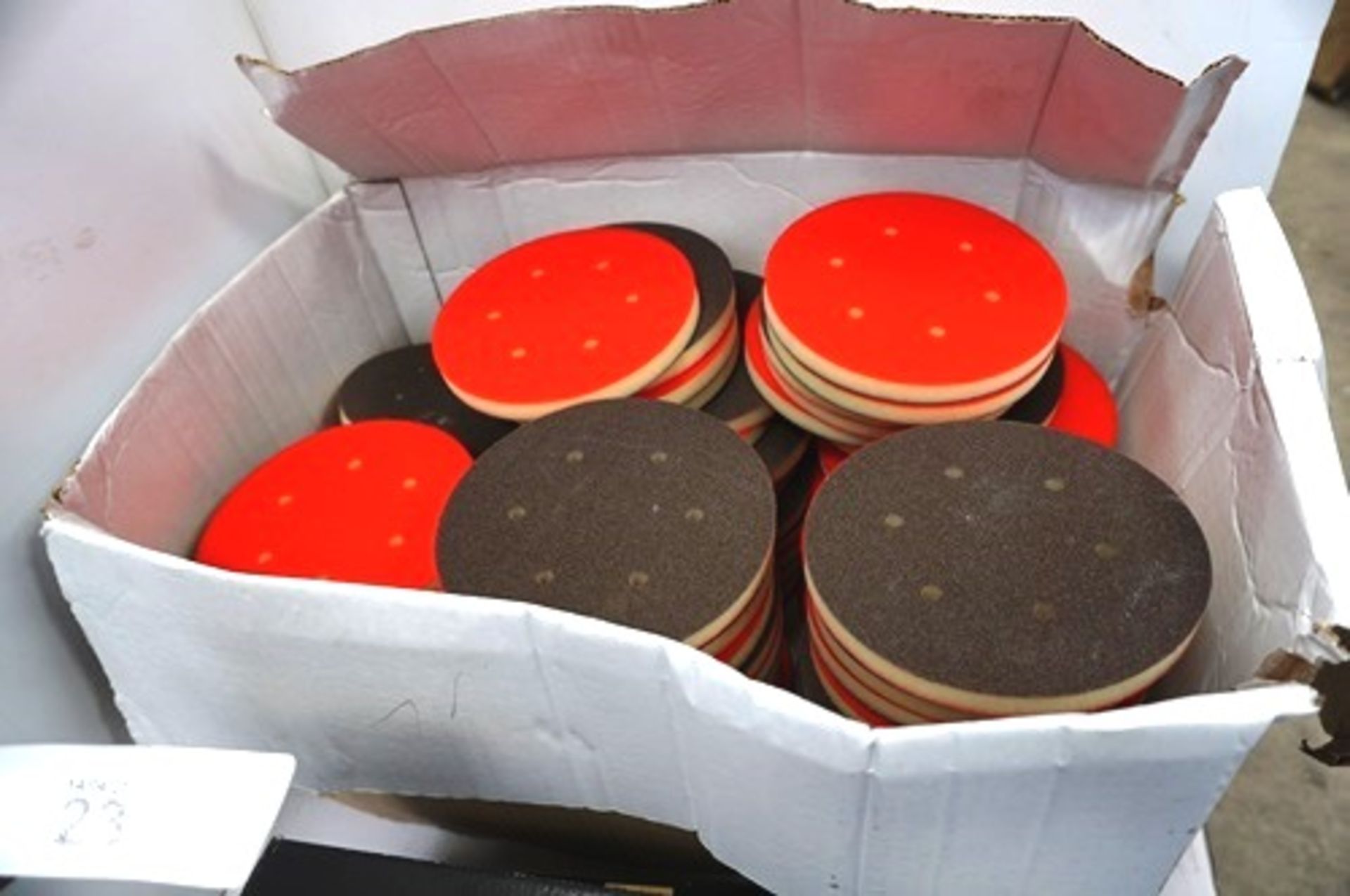 A selection of padded Velcro sanding pads, 150mm diameter, together with Rhynogrip 75mm sanding disc - Image 3 of 3