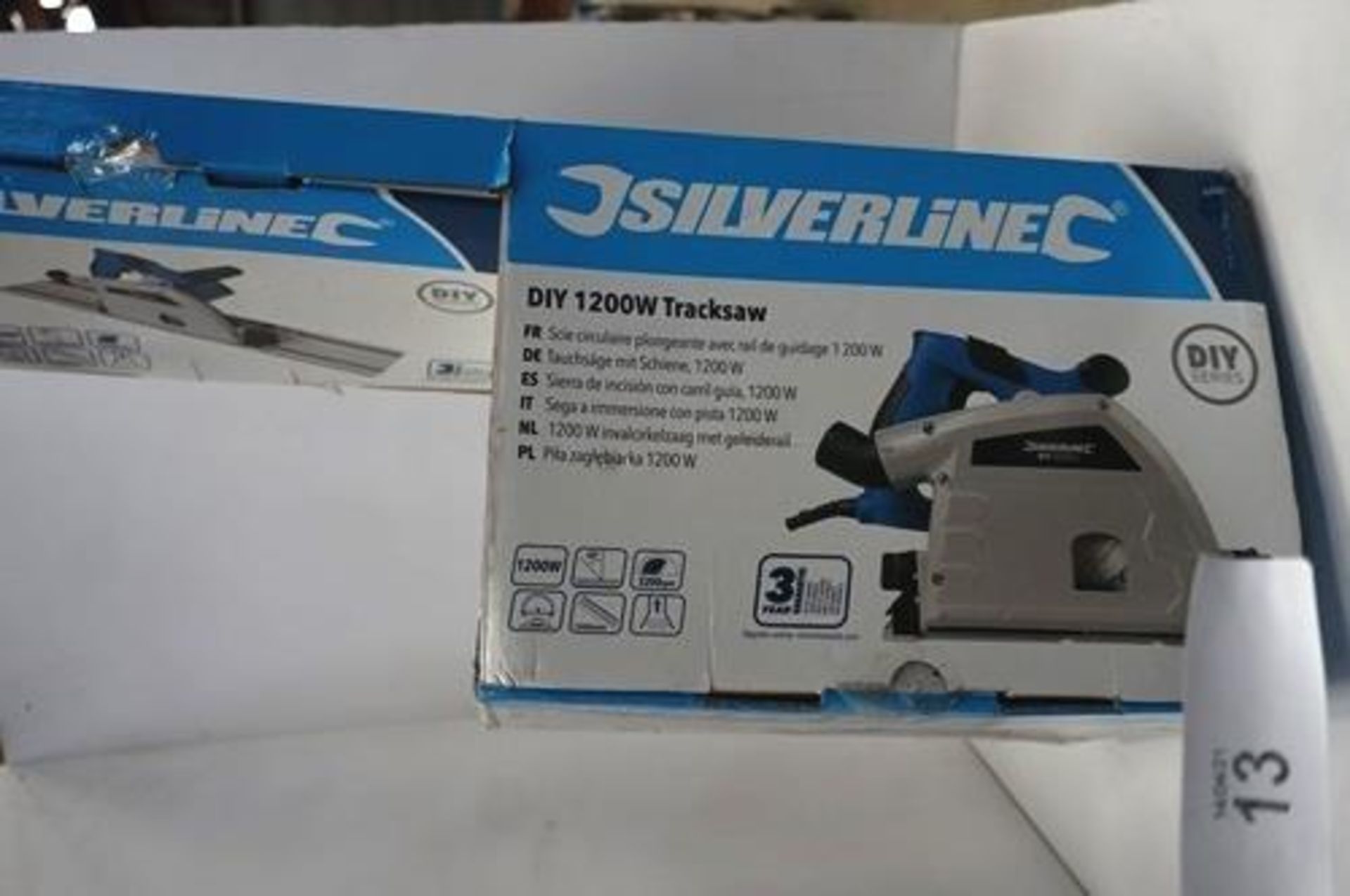 1 x Silverline 1200W track saw, model 624327 - New in tatty box, untested (TC3) - Image 2 of 2