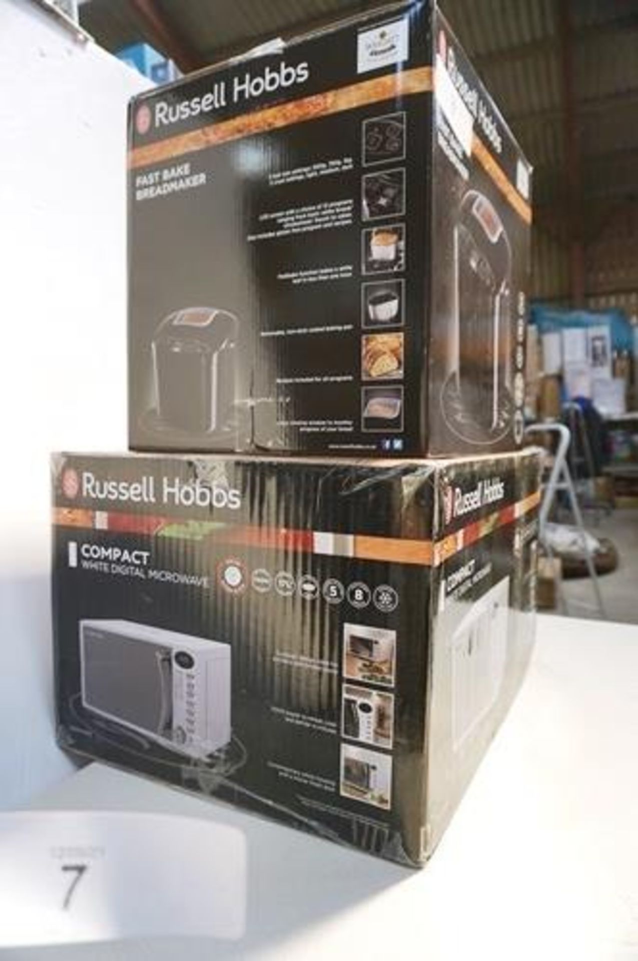 1 x Russell Hobbs white digital microwave, model RHM1714WC, together with 1 x Russell Hobbs Fast - Image 2 of 2