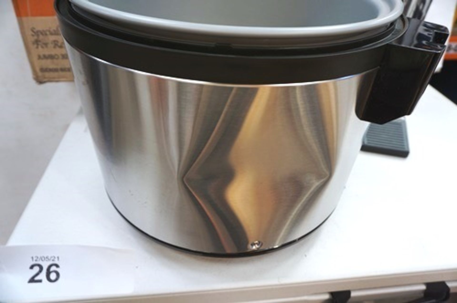 Cooks Professional commercial rice cooker with dented side, together with Burco portable hand - Image 3 of 6