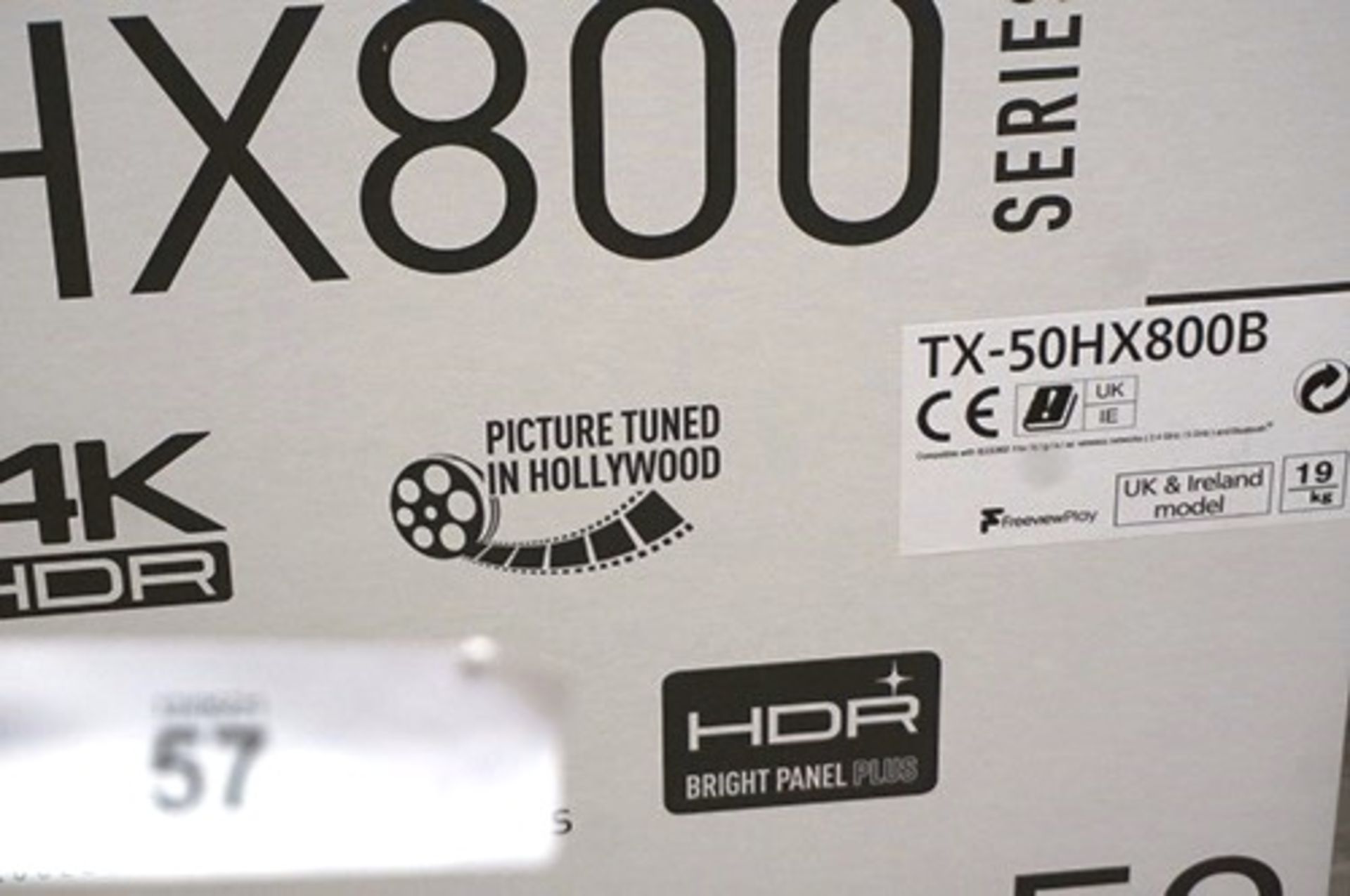 1 x Panasonic 4K 50" TV, model TX-5-0HX-800B - Sealed new in box (ES8) - Image 2 of 2