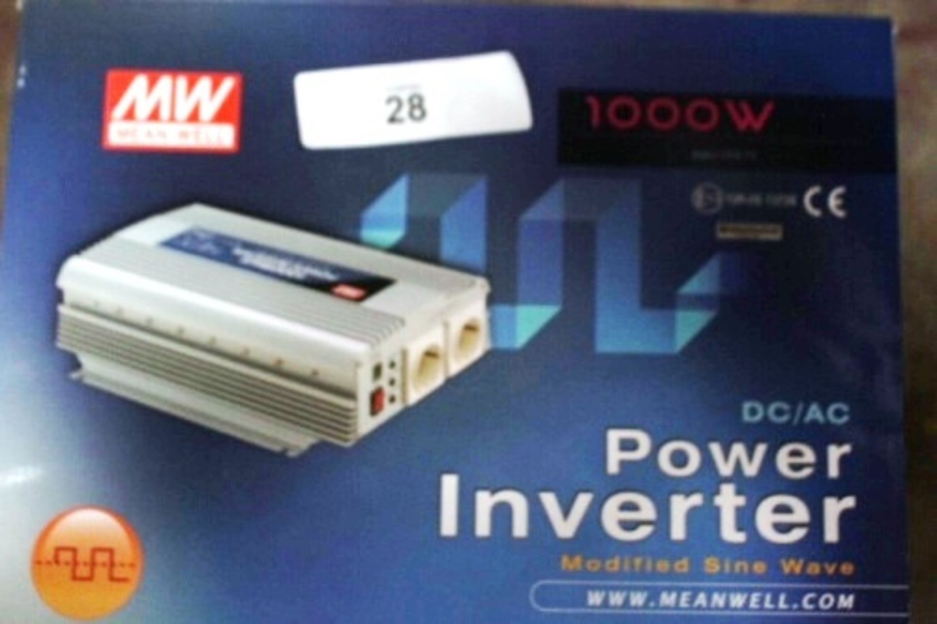 1 x Mean Well 1000W DC/AC power inverter, model 10R-0513728, 230VAC - New in box (ES5end)