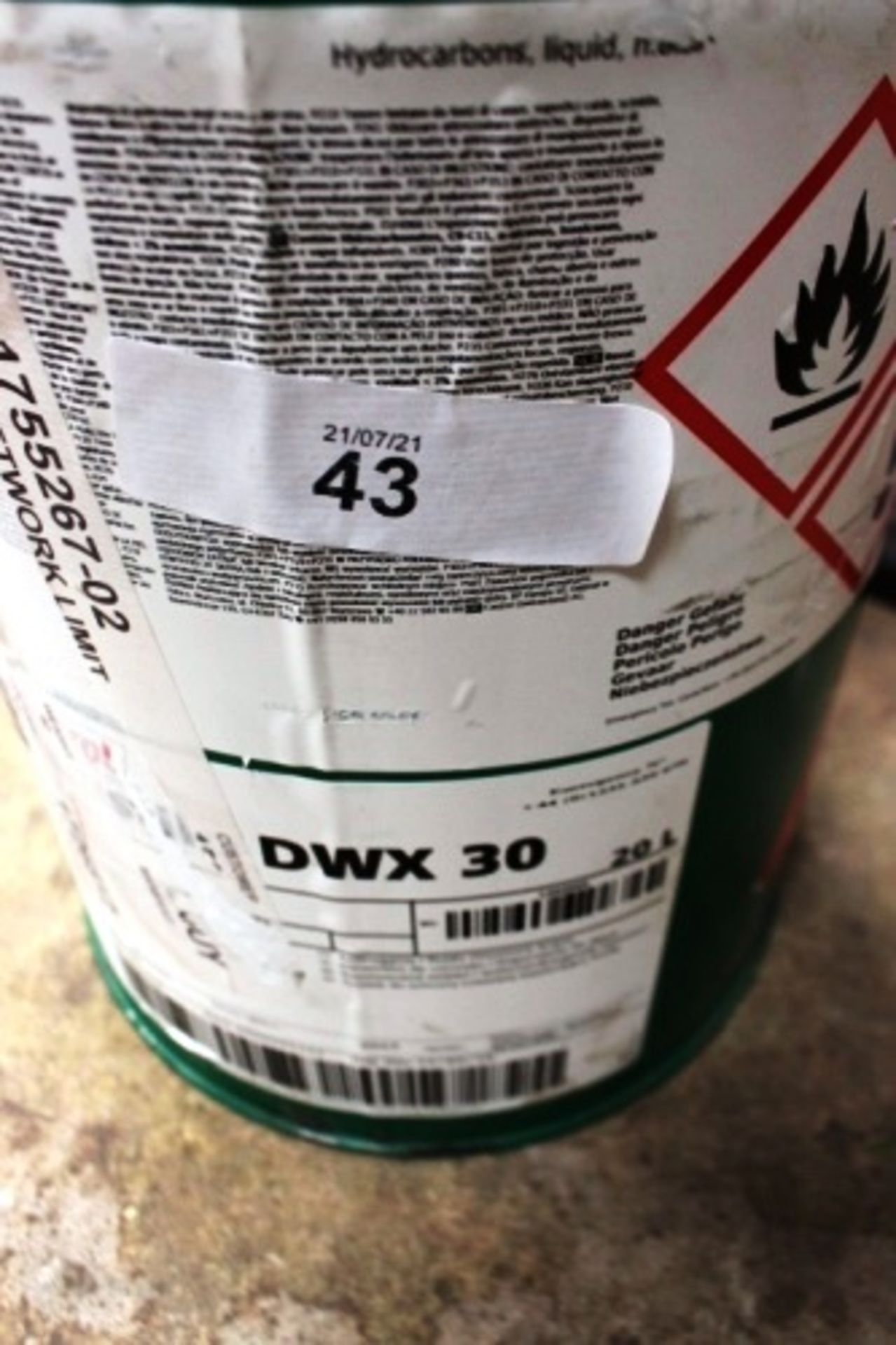 1 x 20ltr tin of Castrol DWX 30 Rustilo (ES5end)