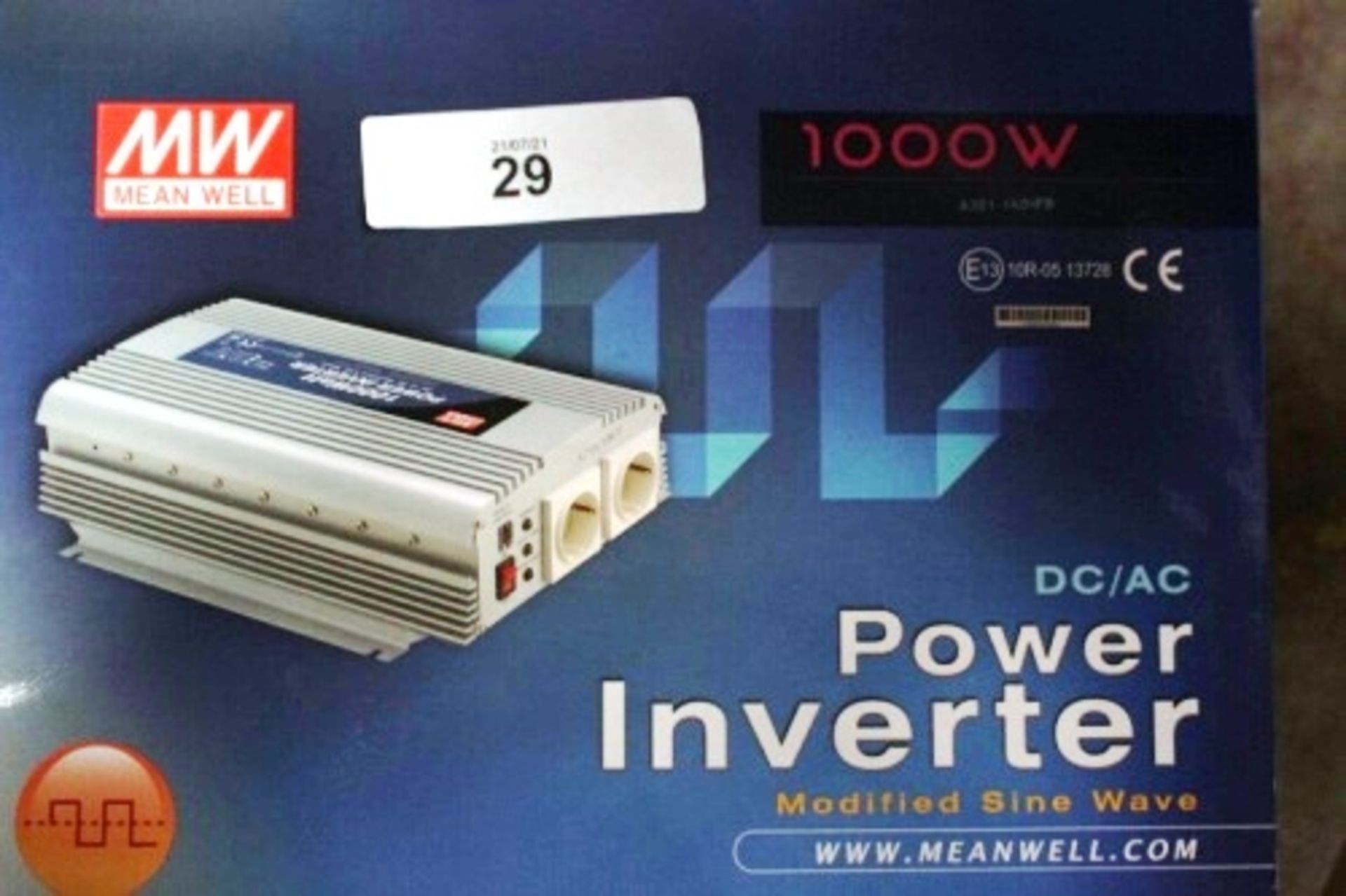 1 x Mean Well 1000W DC/AC power inverter, model 10R-0513728, 230VAC - New in box (ES5end)