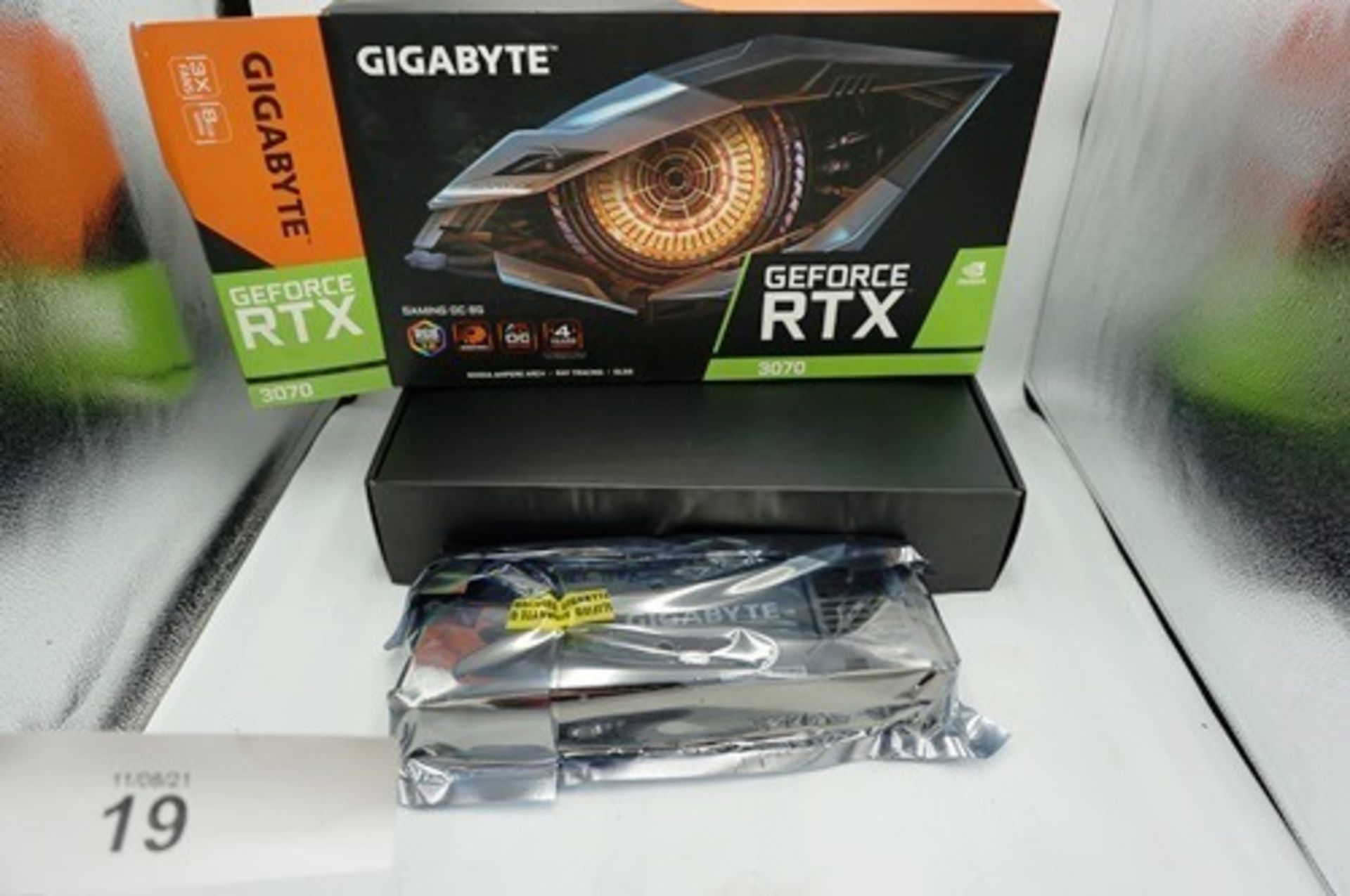 1 x NVIDA GeForce RTX 3070 graphics card, model GV-N3070 gaming OC-8GD - Sealed new in box (C1)