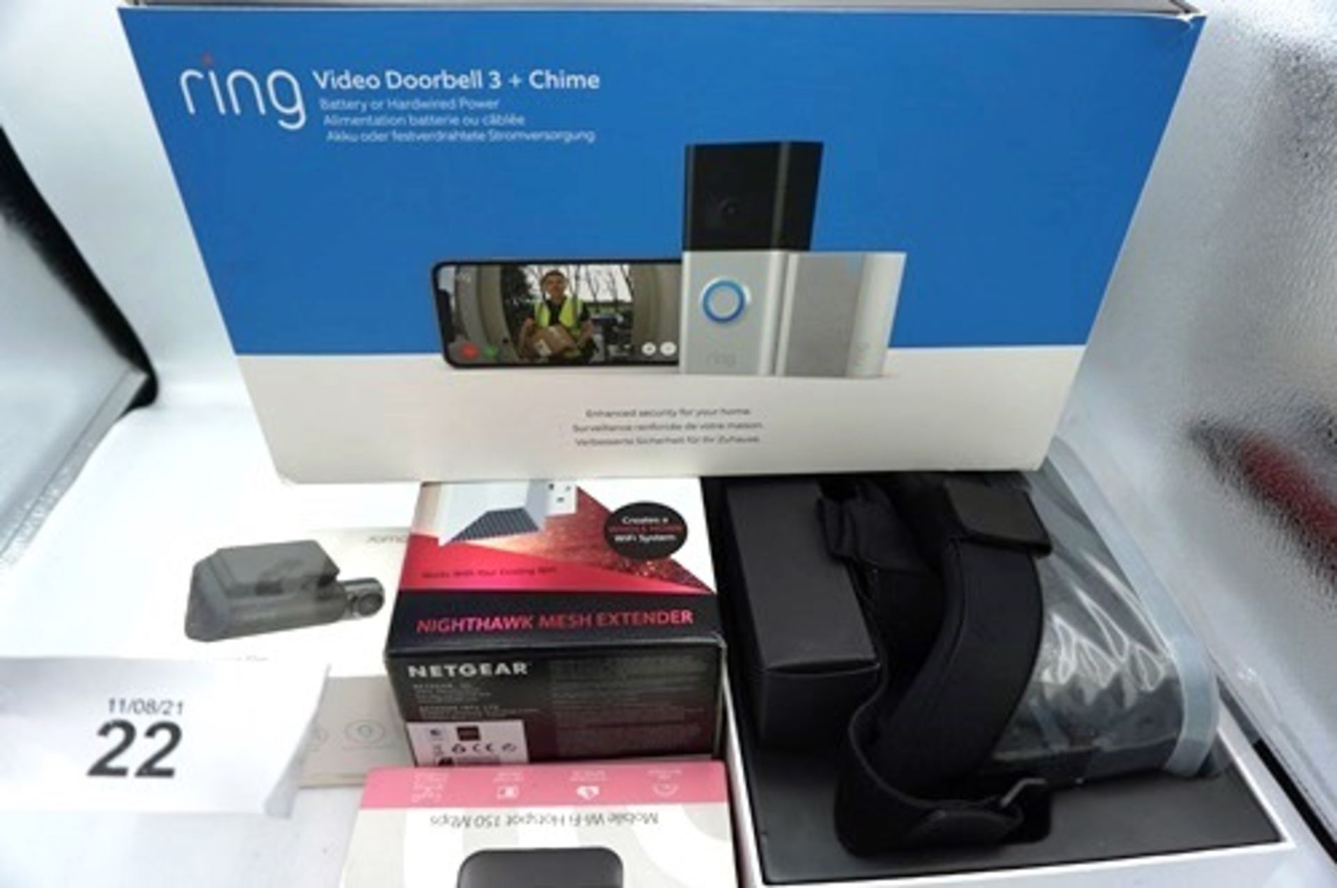 1 x Photon Lens VR headset, second-hand, 1 x Ring Video doorbell 3 and chime, sealed new, 1 x - Image 5 of 6