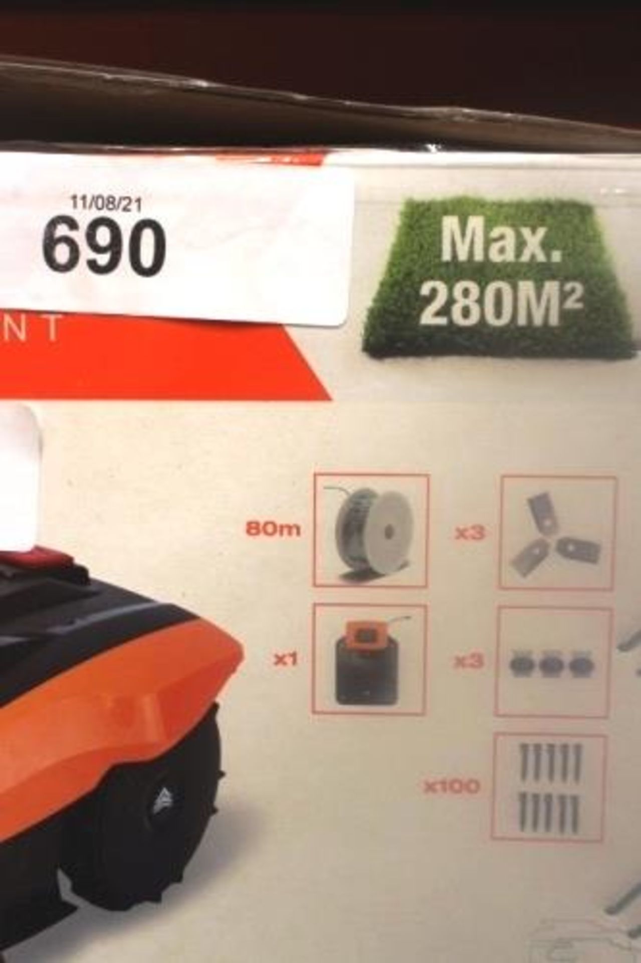 1 x Yardforce Compact 280R Robotic Mower - New in open box (ES11B) - Image 3 of 3