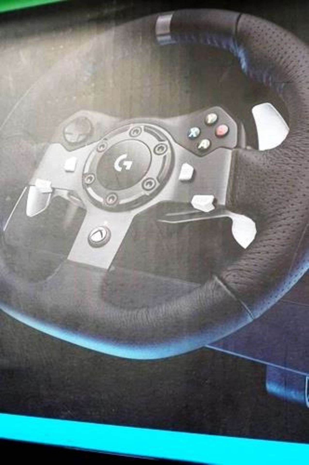 1 x Logitech G920 Force Feedback steering wheel for Xbox One, model W-U0004, powers on, not fully - Image 5 of 5