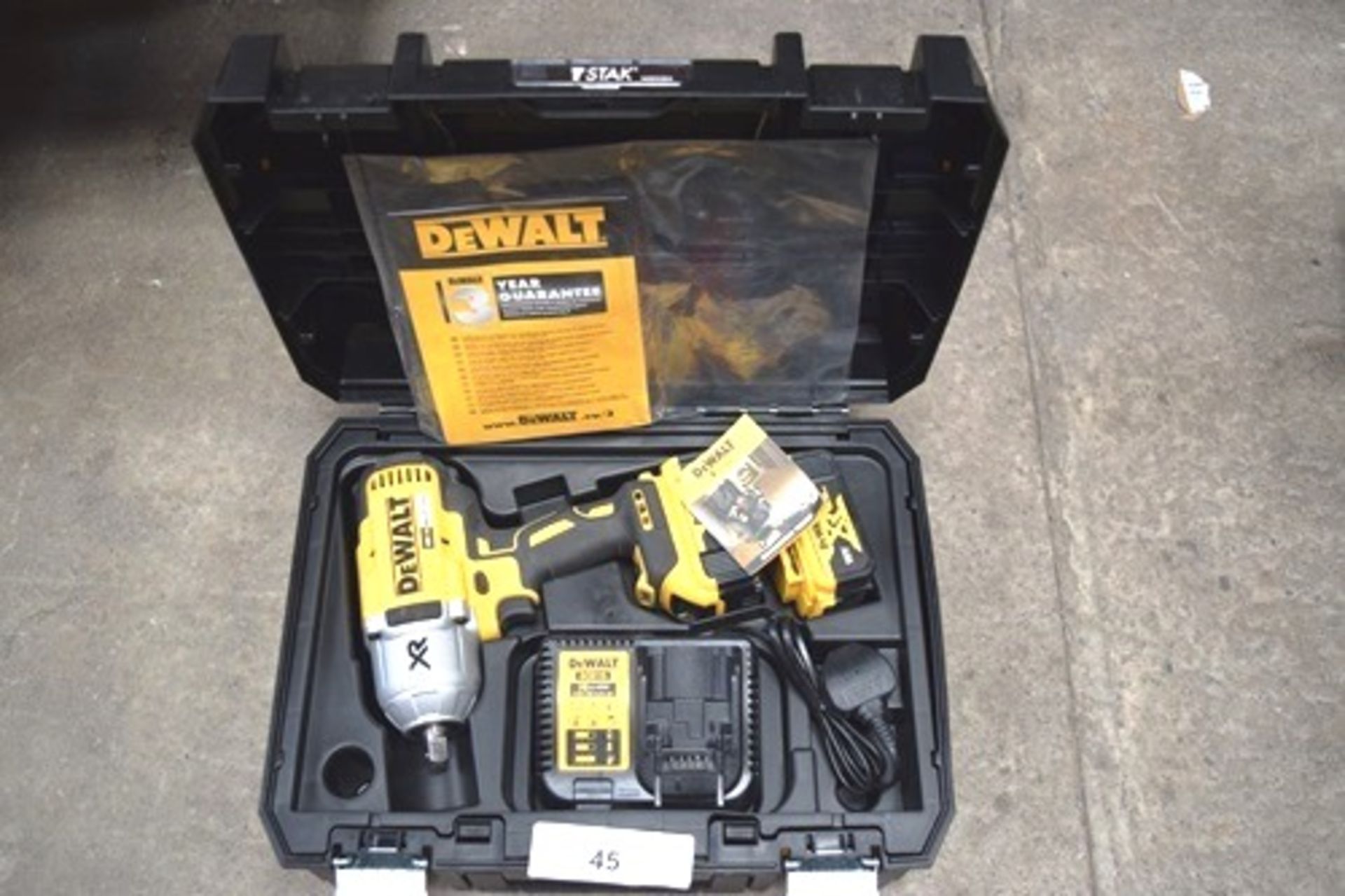1 x DeWalt 18V high torque brushless impact wrench, model DCF899P2, 1/2" sq drive, with 2 x 18V 5. - Image 2 of 2