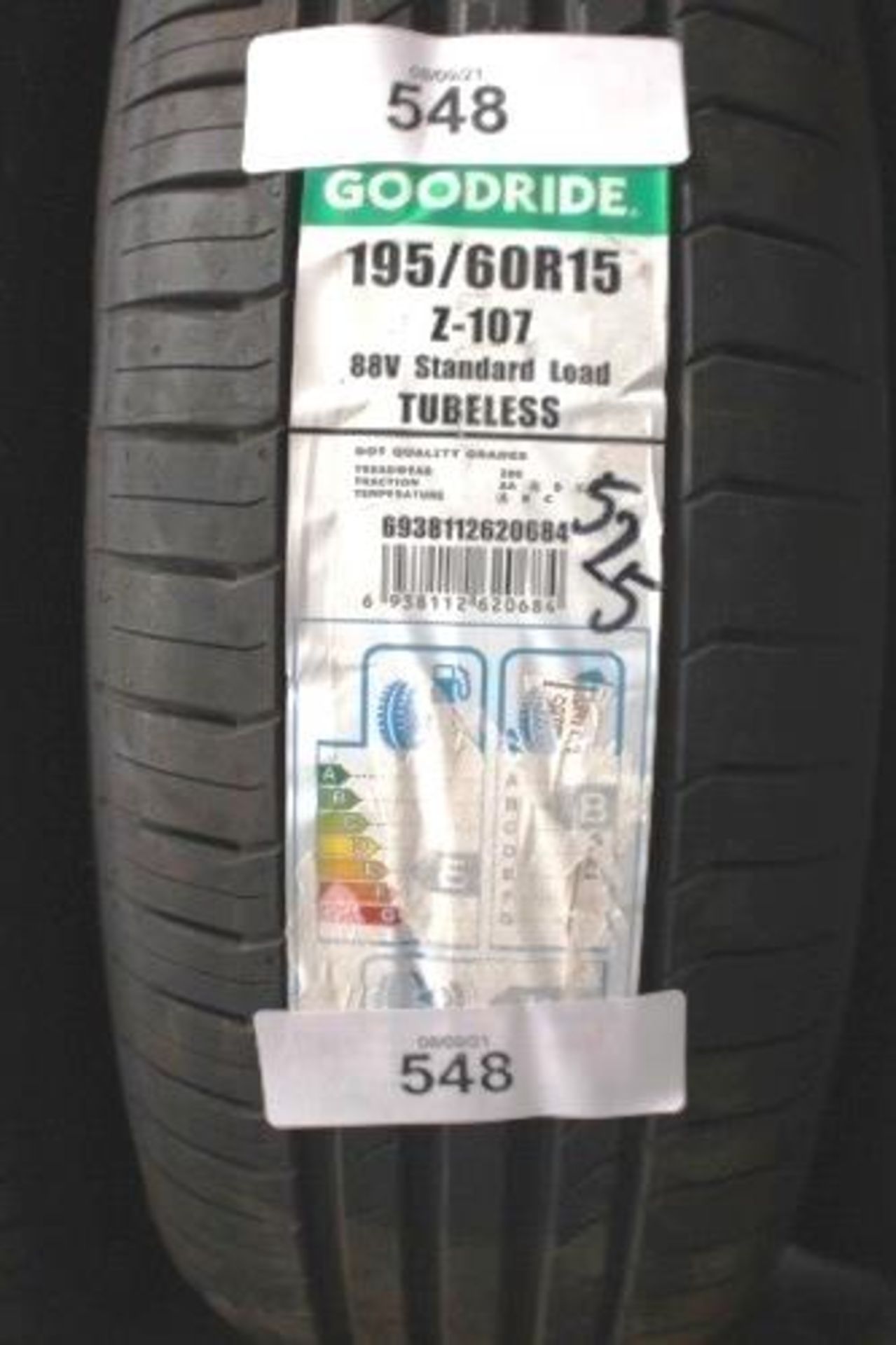 1 x Good Ride tyre, 195/60 R15 - New (top shed) - Image 2 of 2
