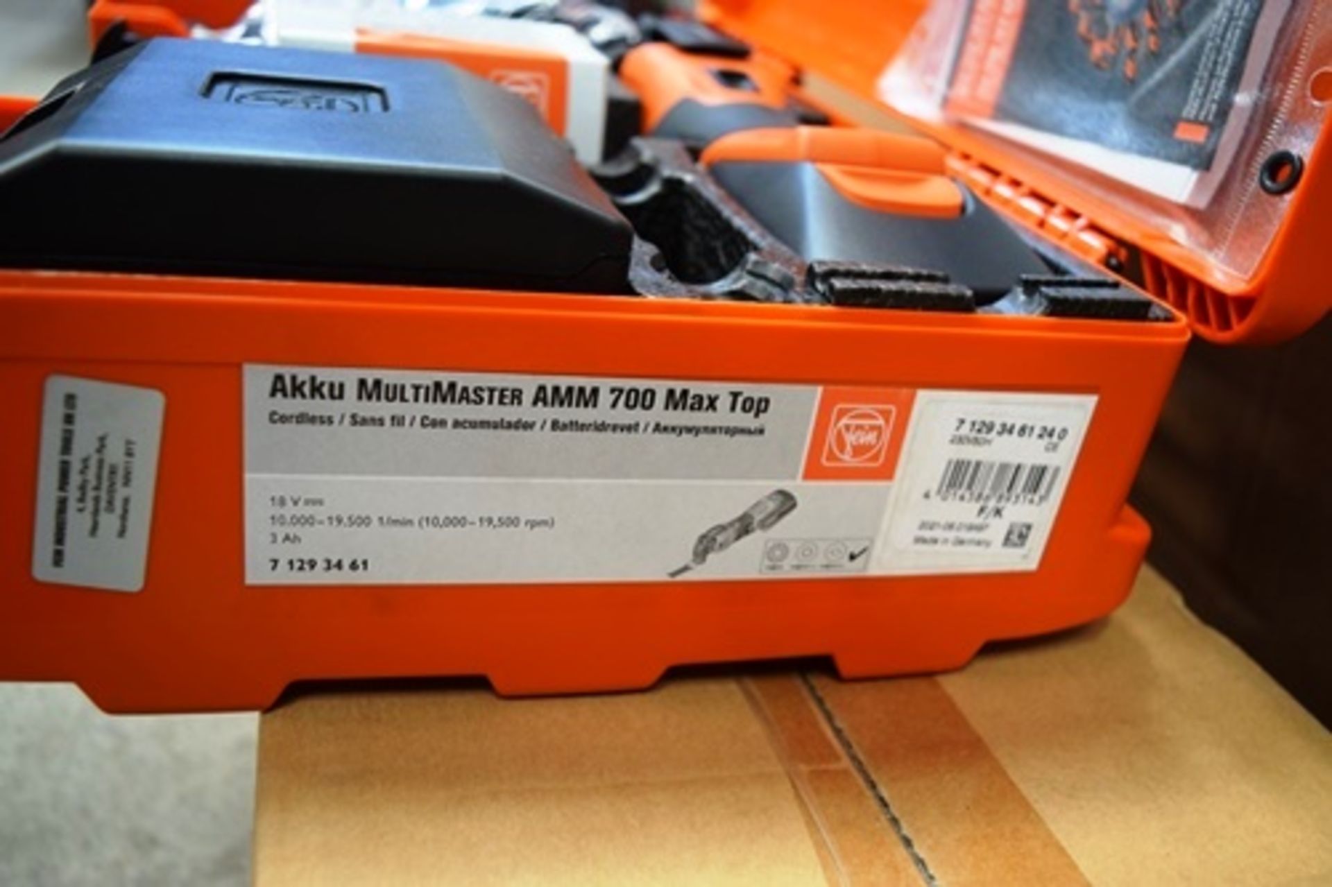 1 x Fein Akku 18V cordless multimaster 700 top oscillating multi tool - New in case (ES10) - Image 4 of 4